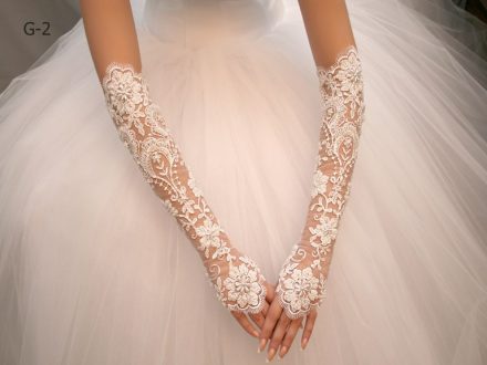 Свадебные перчатки модель 1